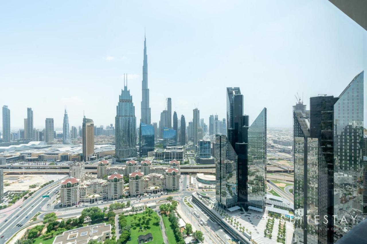 Breathtaking Panoramic Burj Khalifa Skyline View Suite Dubai Exterior photo