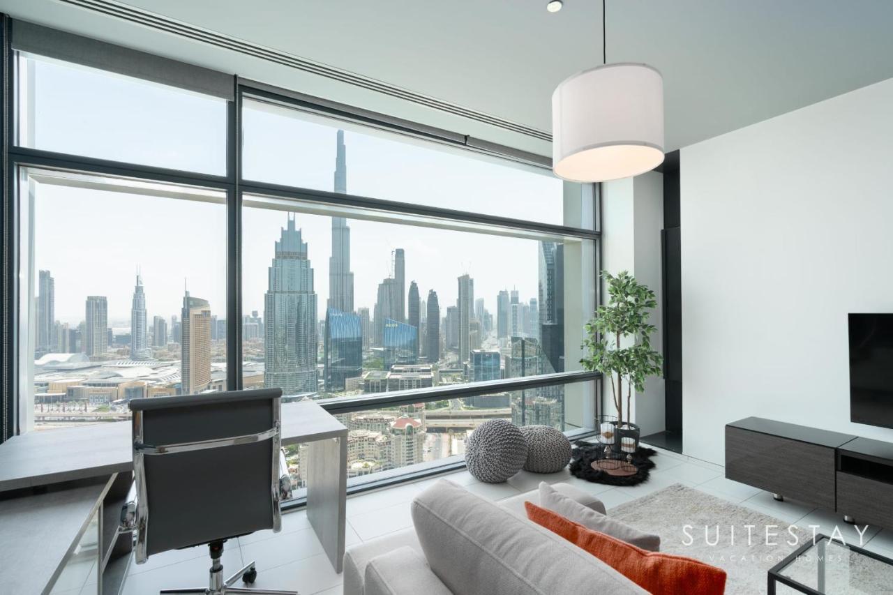 Breathtaking Panoramic Burj Khalifa Skyline View Suite Dubai Exterior photo