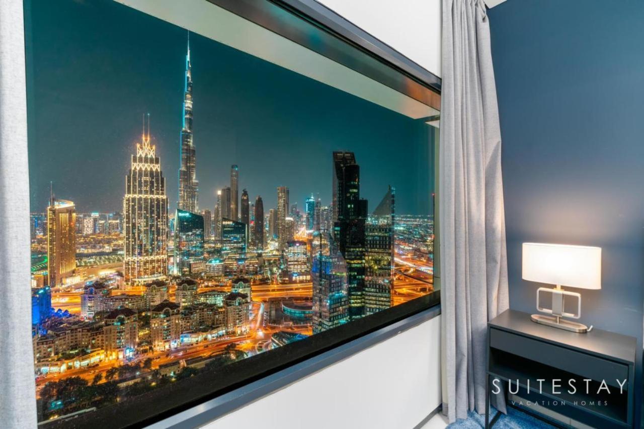 Breathtaking Panoramic Burj Khalifa Skyline View Suite Dubai Exterior photo